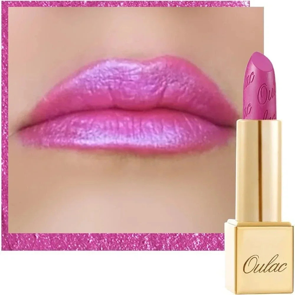 Oulac Women Metallic Shine Purple Pink High Impact Creamy  Lipstick Velocity 15